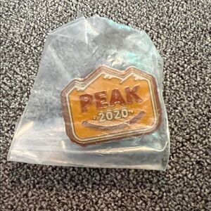 Amazon PEAK 2020 Enamel Lapel Pin – Yellow and Gold